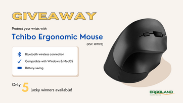 Ergoland giveaway Tchibo ergonomic mouse