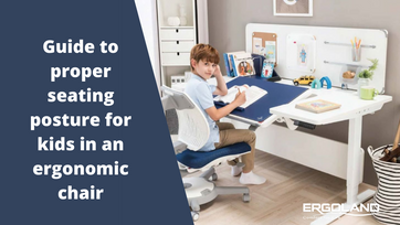 Guide to proper seating posture for kids in an ergonomic chair image